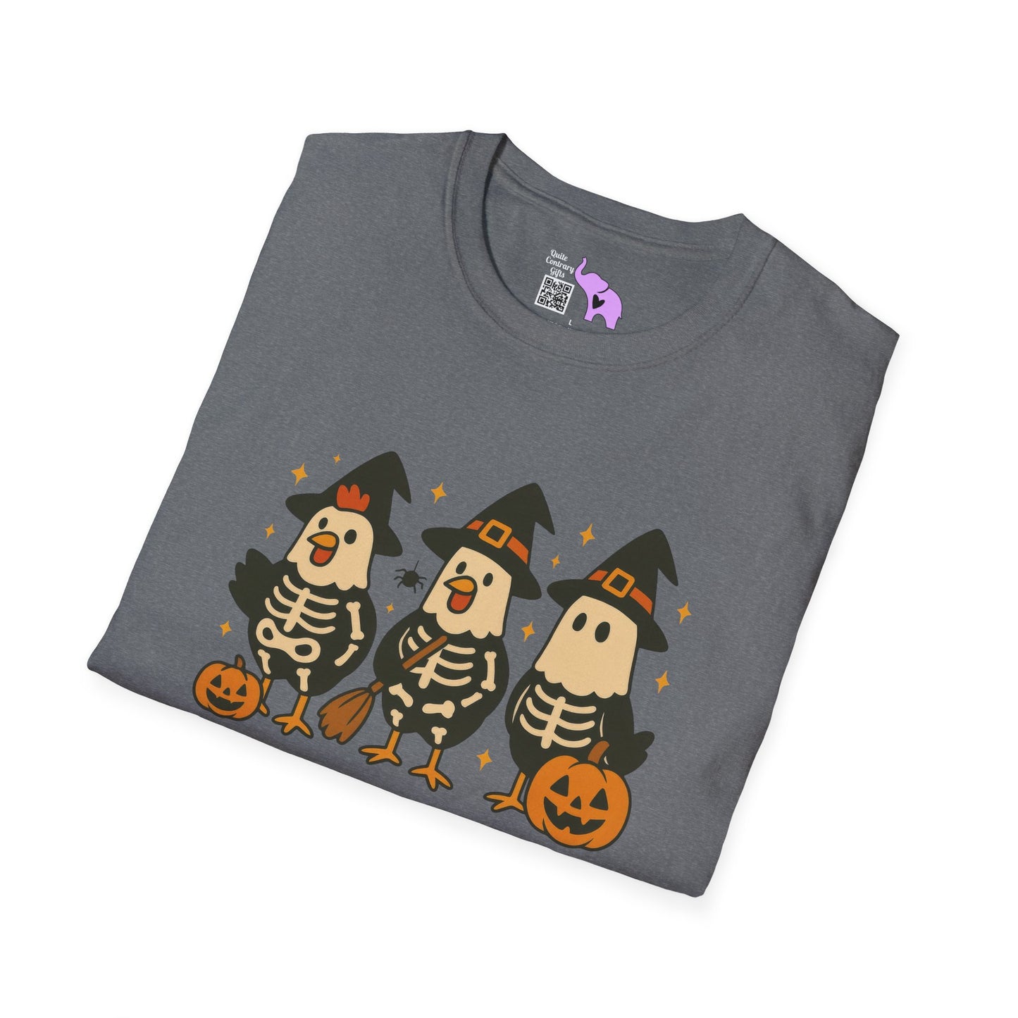 Chick or Treat (Skeleton Chicks) Adult T-shirt