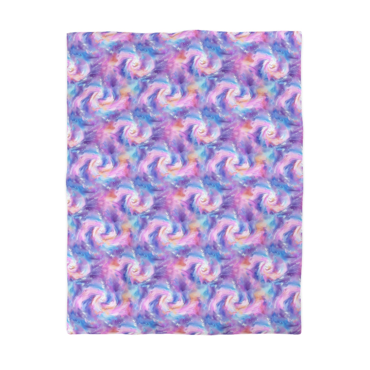 Pastel Cloud Color Swirl Microfiber Duvet Cover