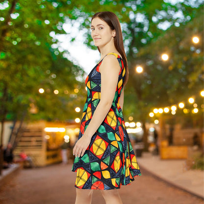 Candlelight Burst Women's Skater Dress