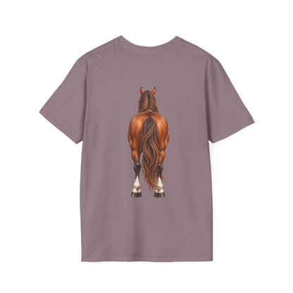 ""Front to Back Horse Lover Adult T-shirt
