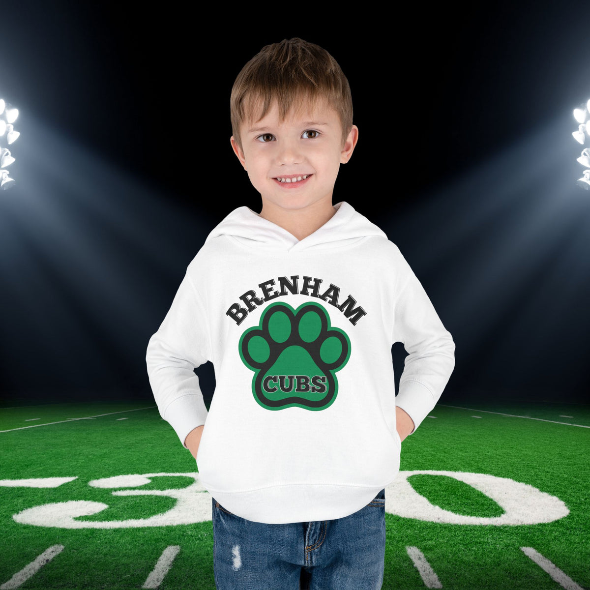 Brenham Paw Pride Toddler Hoodie