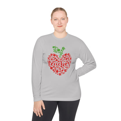 Teacher Heart 1 Adult Long Sleeve Tee