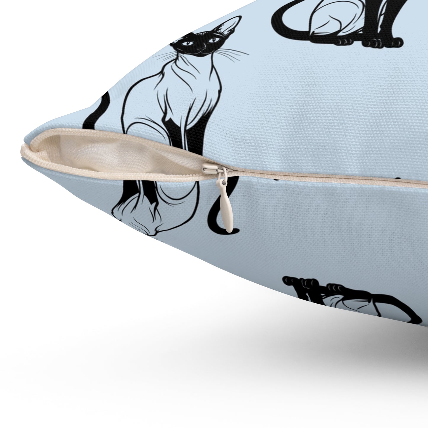 Siamese Charm – Ocean Breeze Throw Pillow