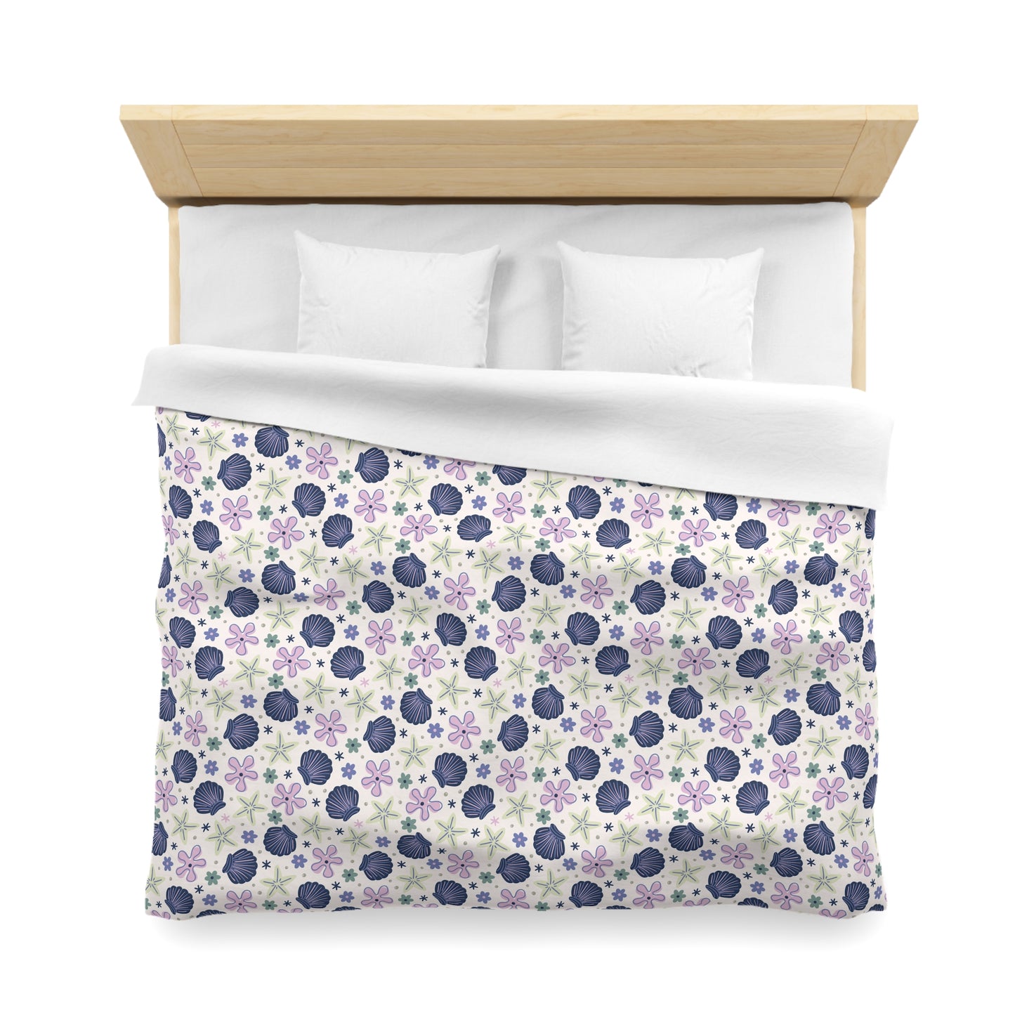 Shellflower Cove Microfiber Duvet Cover