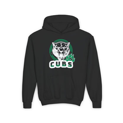 Cubs Circle Mascot Youth Heavy Blend Hoodie