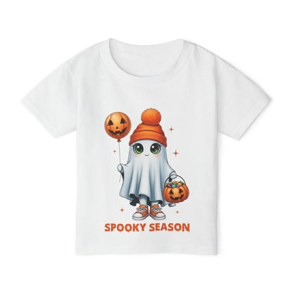 Spooky Season Ghost Trick-or-Treater Heavy Cotton™ Toddler T-shirt
