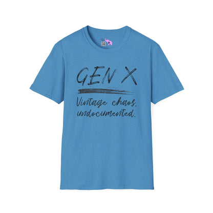 Gen X Vintage Chaos, Undocumented Adult T-shirt