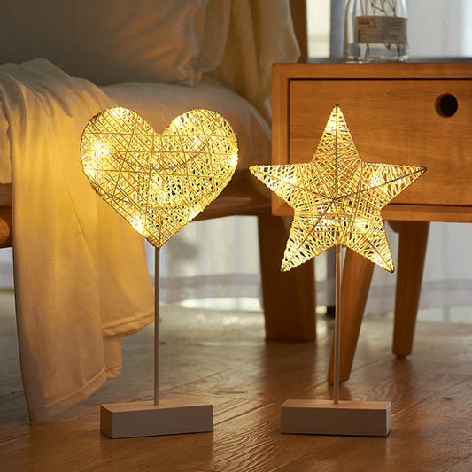 Simple Five-pointed Star And Moon Lamp