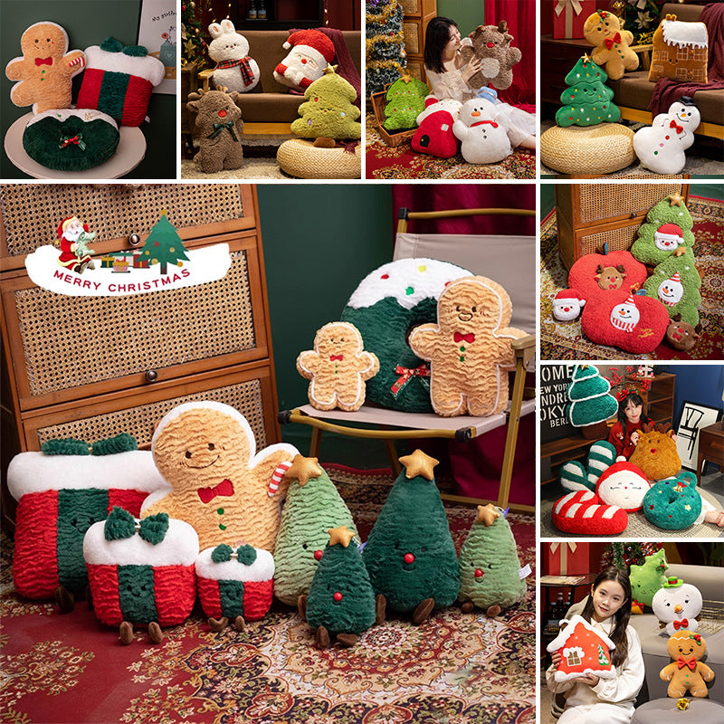Cozy Christmas Plush & Pillow Collection