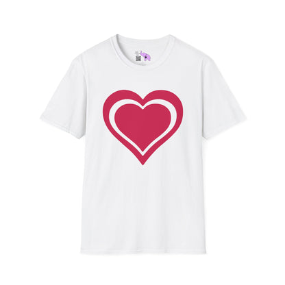 Heart Outline Adult Unisex Tshirt