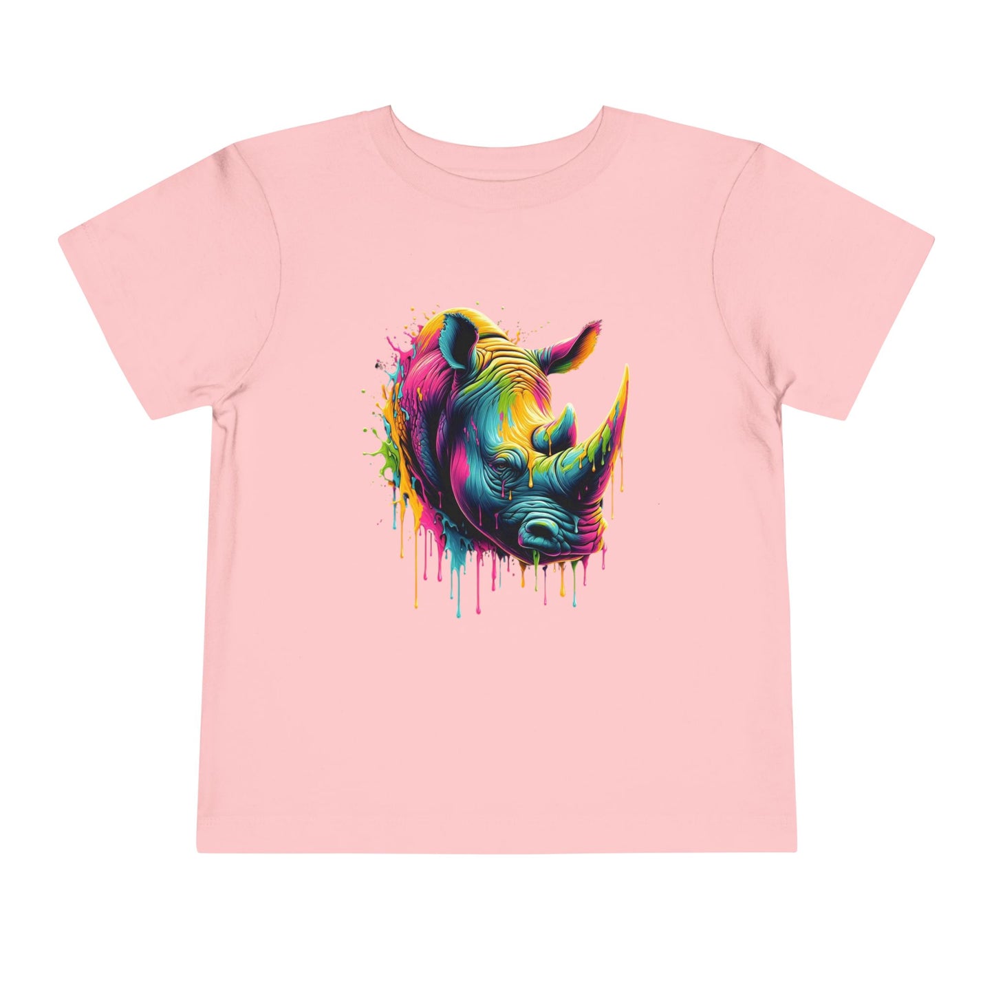 Colorful Rhino Toddler Tee
