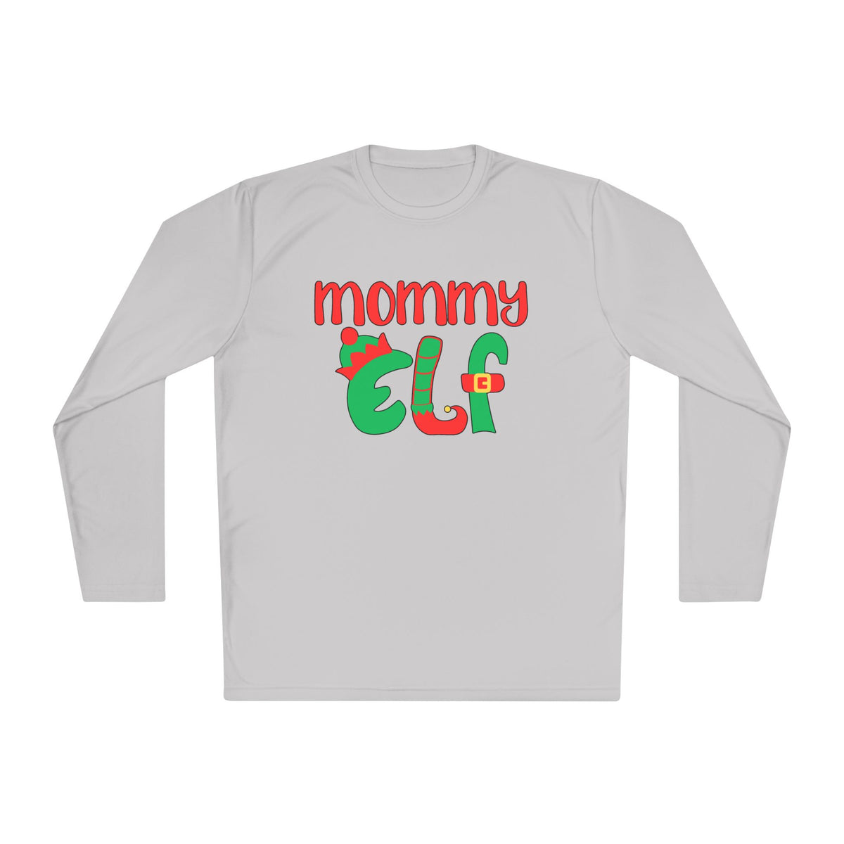 Mommy Elf Adult Long Sleeve Tee