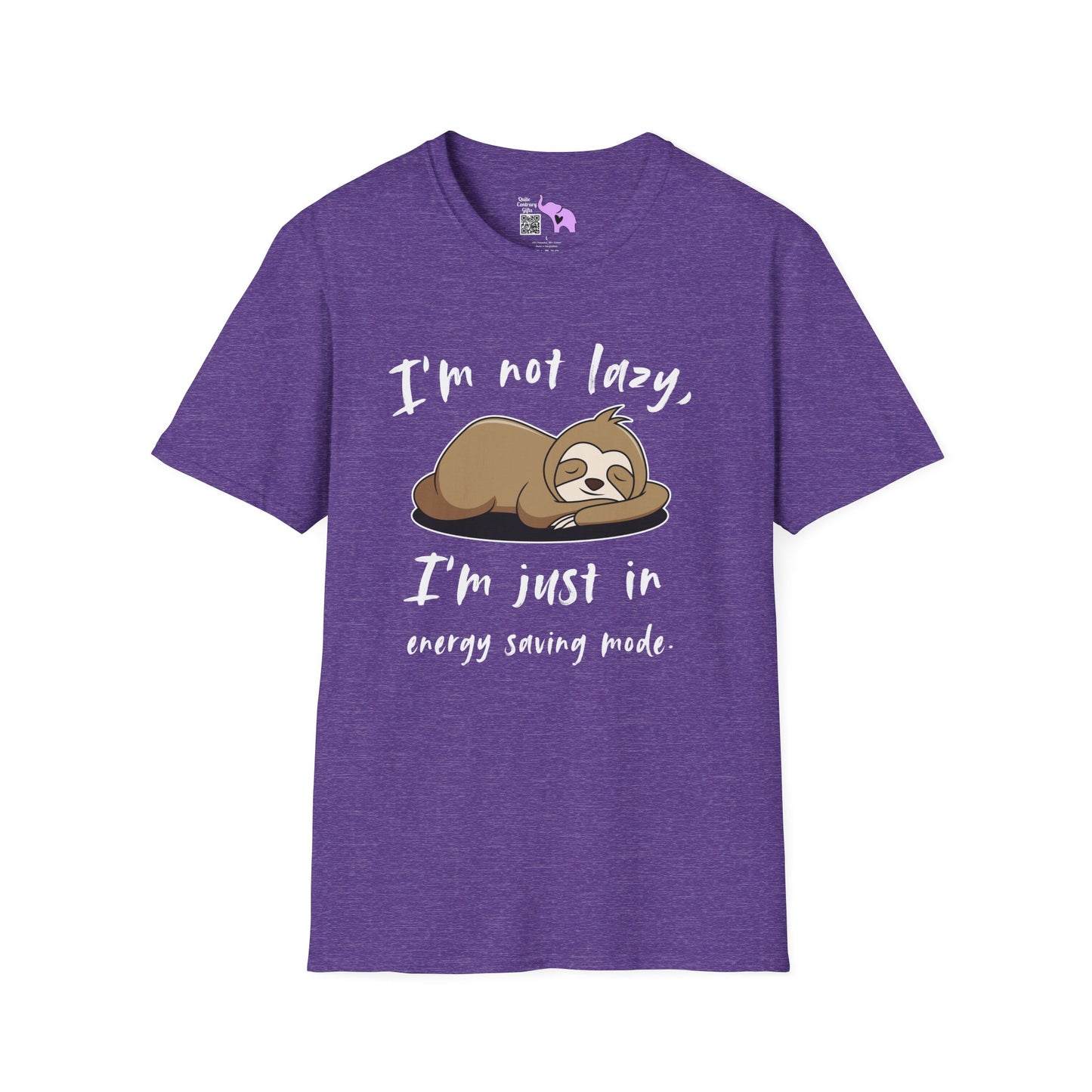 I'm Not Lazy, I'm Just In Energy Saving Mode Adult T-shirt