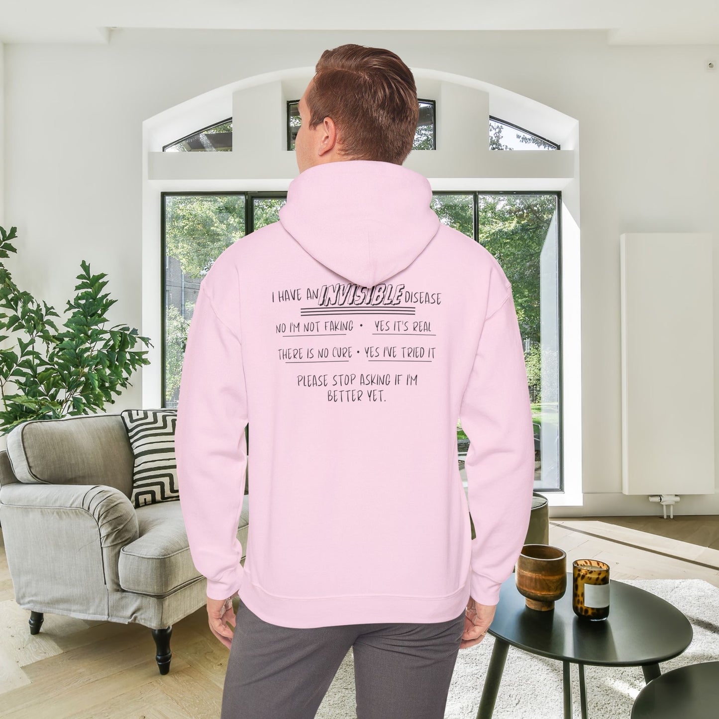 I'm An Invisible Warrior Heavy Blend™ Hooded Sweatshirt