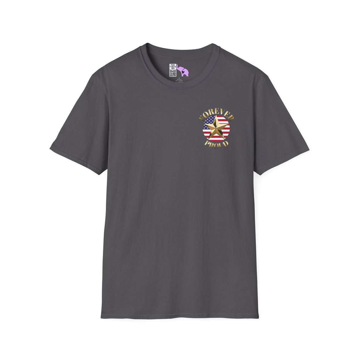 Gold Star Grandpa Forever Proud Adult T-shirt