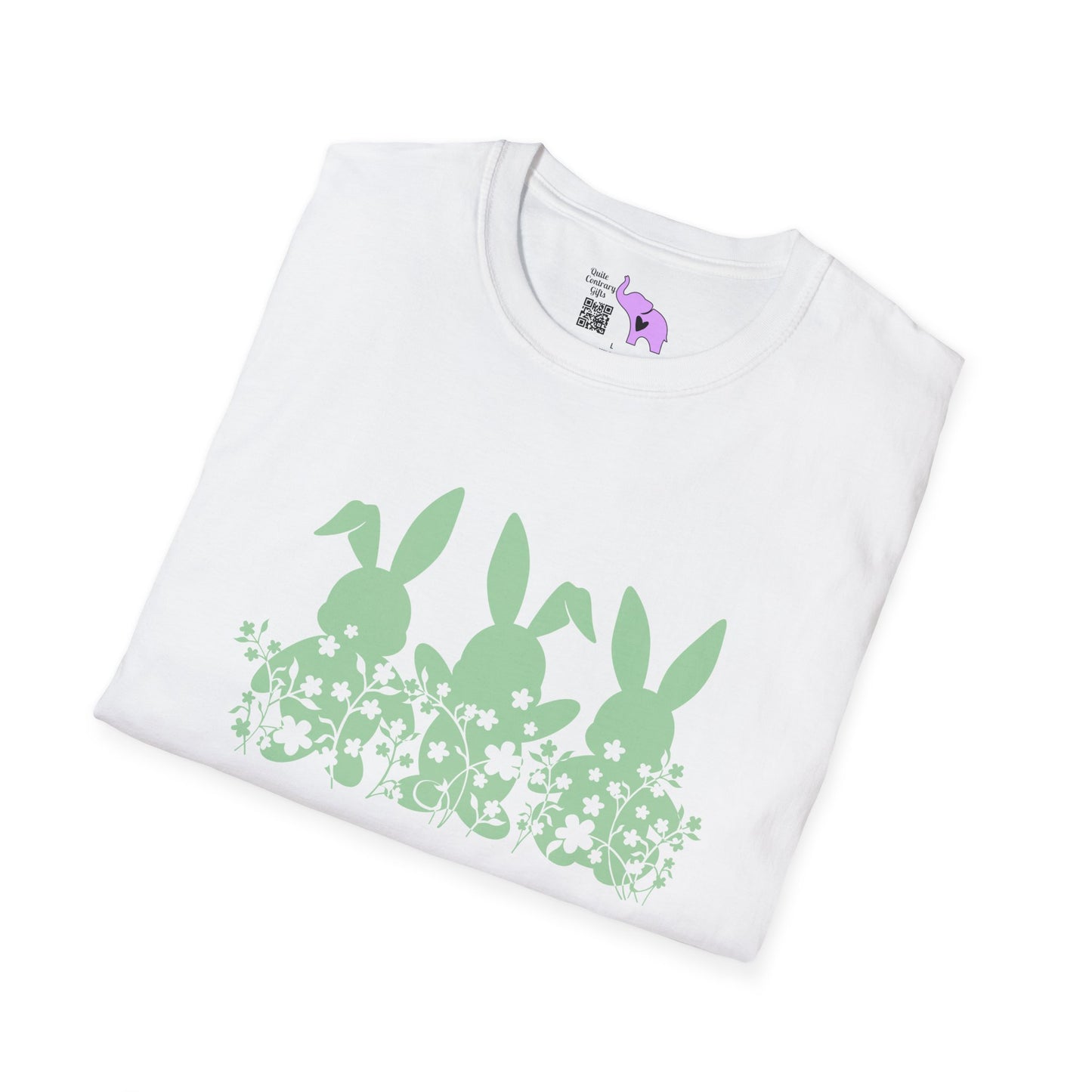 Easter Bunnies in Grass Adult T-shirt