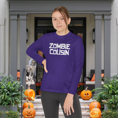 ""Zombie Cousin Youth Long Sleeve Tee