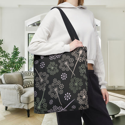 Dandelion Nightfall Canvas Tote Bag
