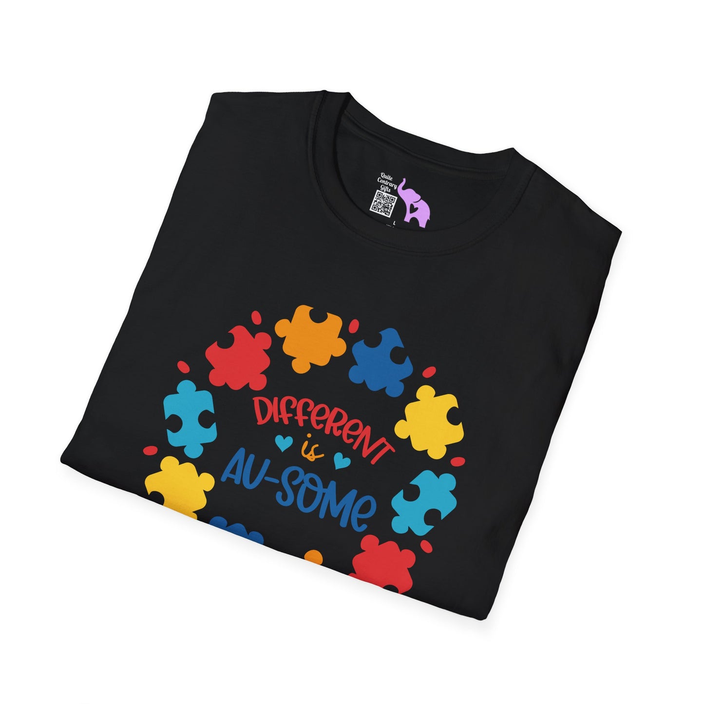 Different Is Awesome Autism Awarness Adult T-shirt