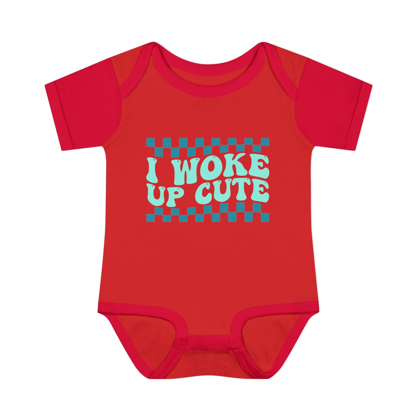 I Woke Up Cute Infant Baby Rib Bodysuit