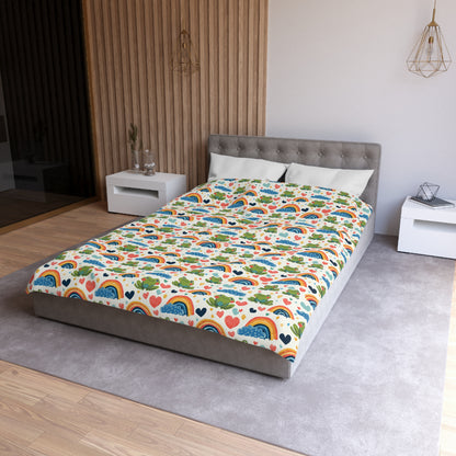 Ribbit Rainbows Duvet Bedding Set