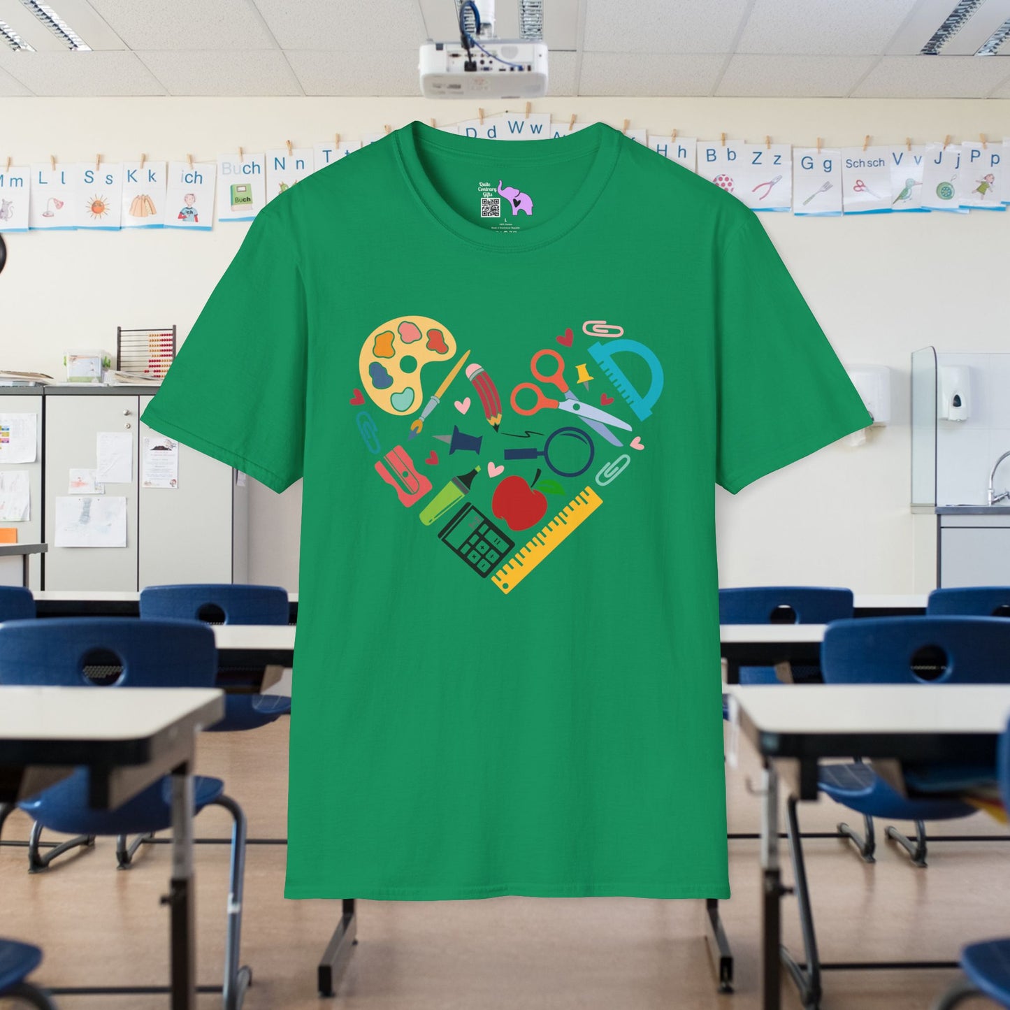 School Supplies Heart T-shirt