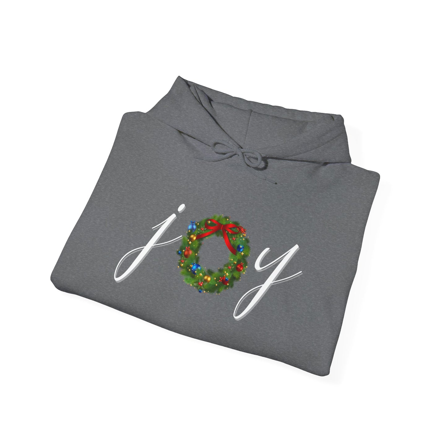 Joy w/Wreath Adult Heavy Blend™ Hooded Sweatshirt