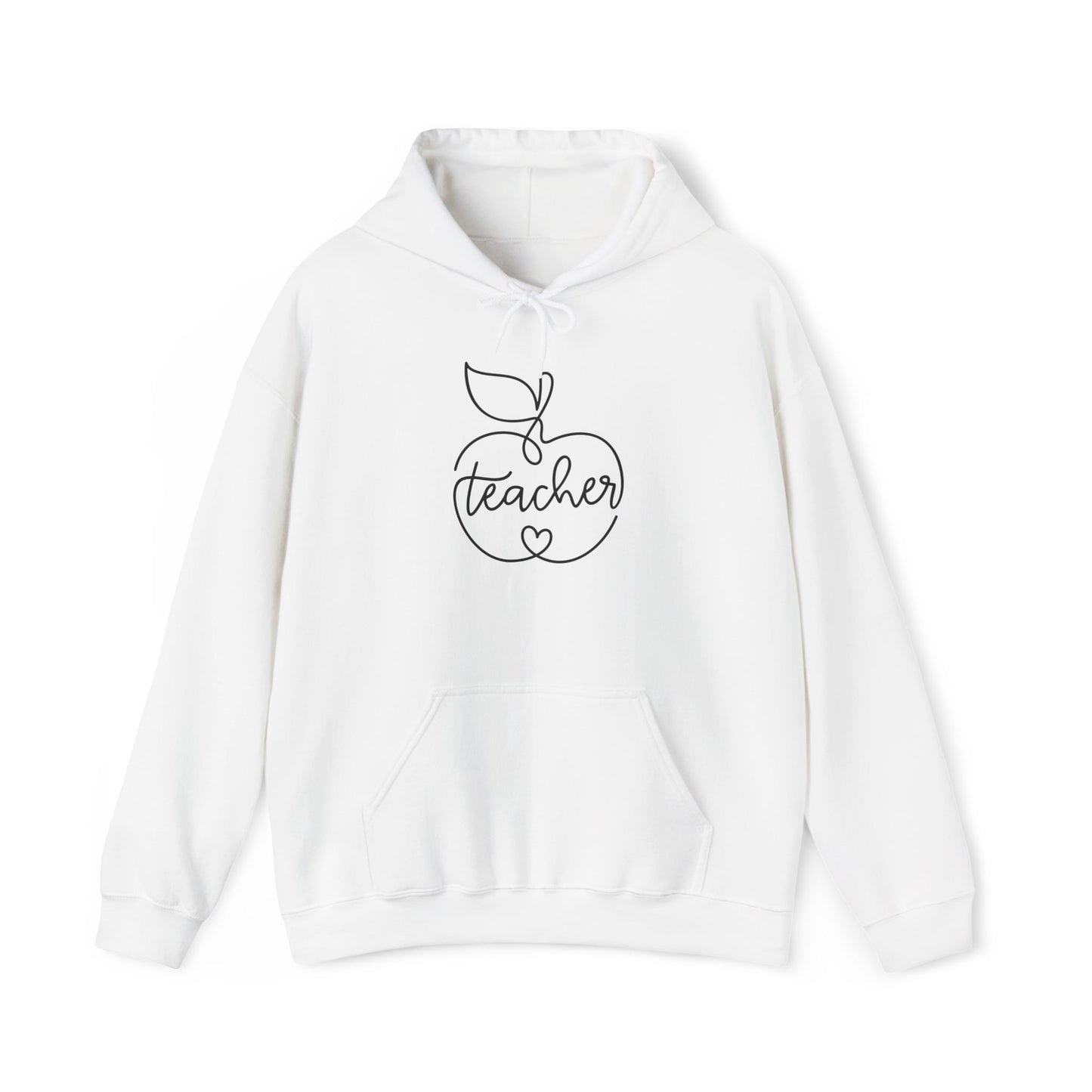 Teacher w/Apple Heavy Blend™ Hooded Sweatshirt