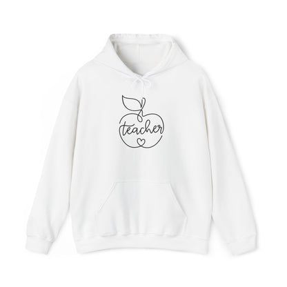 Teacher w/Apple Heavy Blend™ Hooded Sweatshirt