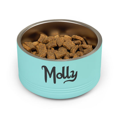 Spoiled Rotten Personalized Pet Bowl – 18oz Stainless Steel Dog & Cat Food Bowl