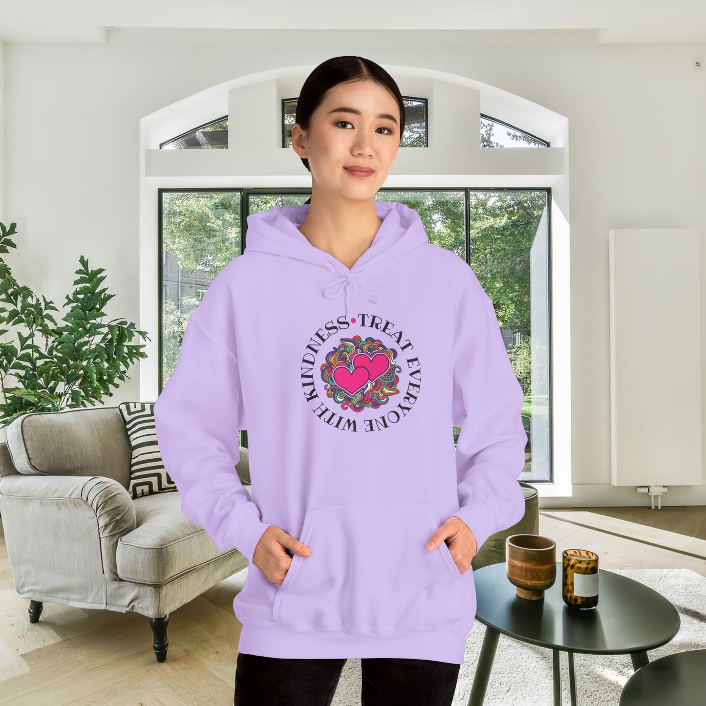 Treat Everyone With Kindness Heavy Blend™ Hooded Sweatshirt