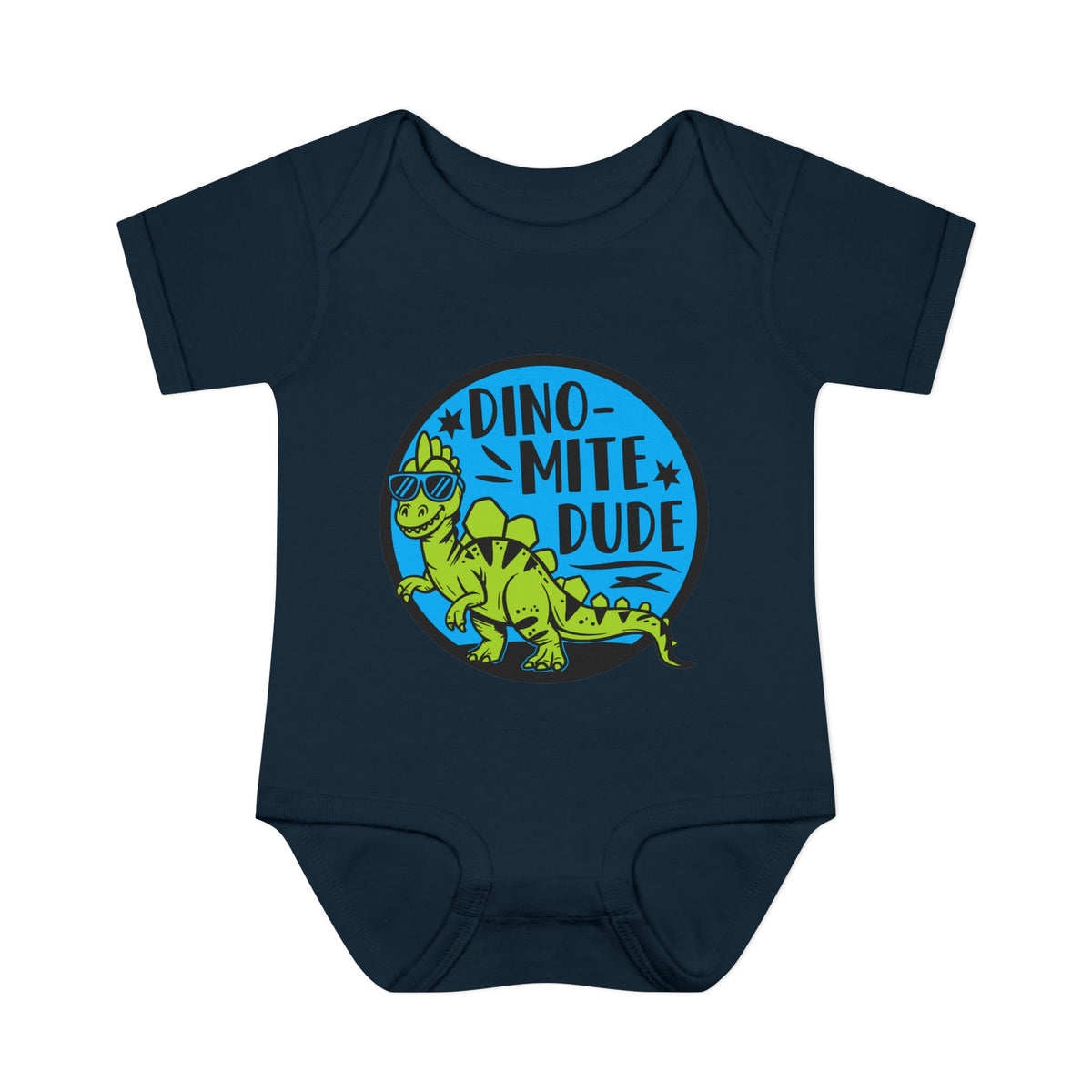 Dino-Mite Dude Baby Rib Bodysuit