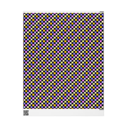 Joyful Checkerboard Gift Wrap