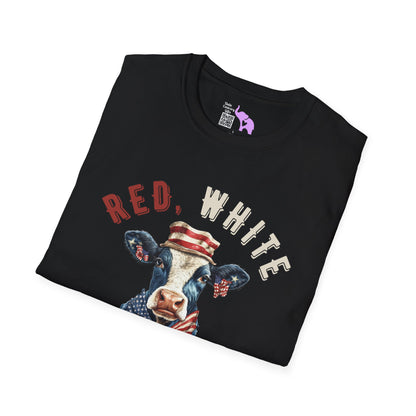 Red, White, & Moo T-shirt