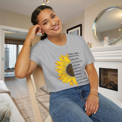 You Are... (Sunflower) Adult T-shirt