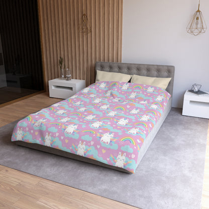 Rainbow Sky Riders Microfiber Duvet Cover