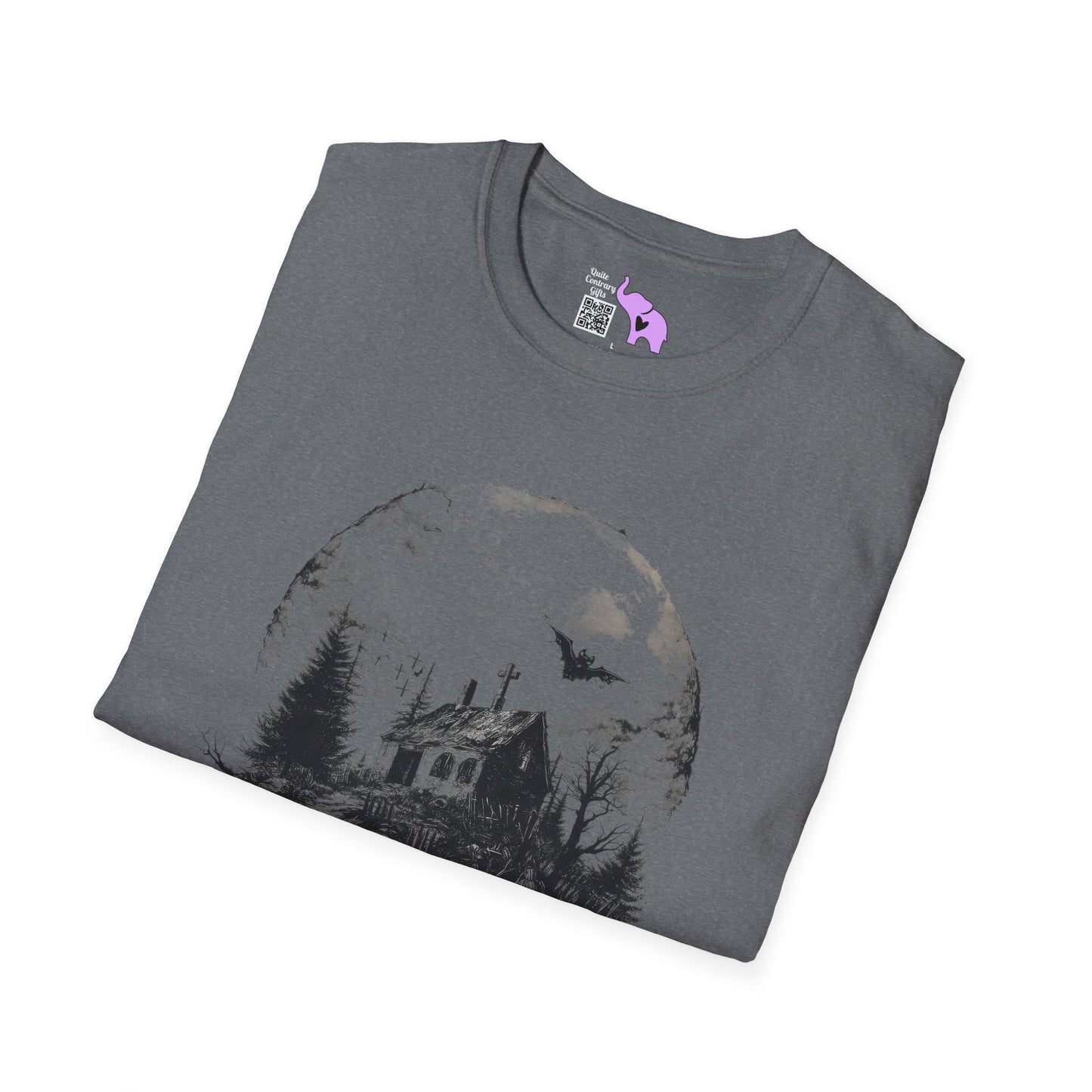 Creepy Full Moon Adult T-shirt
