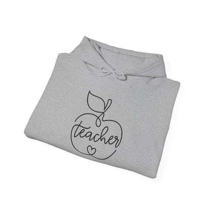 Teacher w/Apple Heavy Blend™ Hooded Sweatshirt
