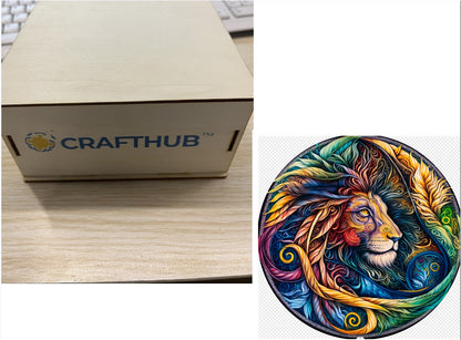 Mystical Lion Wooden Puzzle Collection