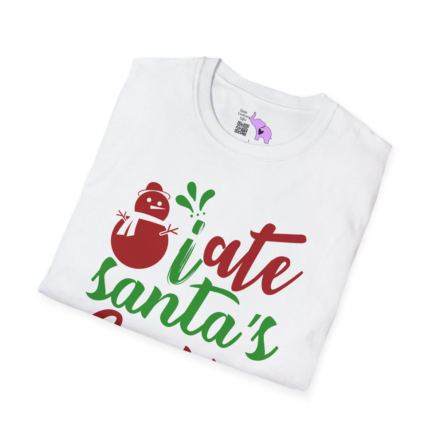 I Ate Santa's Cookies Adult T-shirt