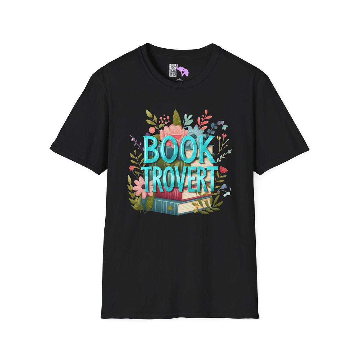 Booktrovert (Floral) Adult T-shirt