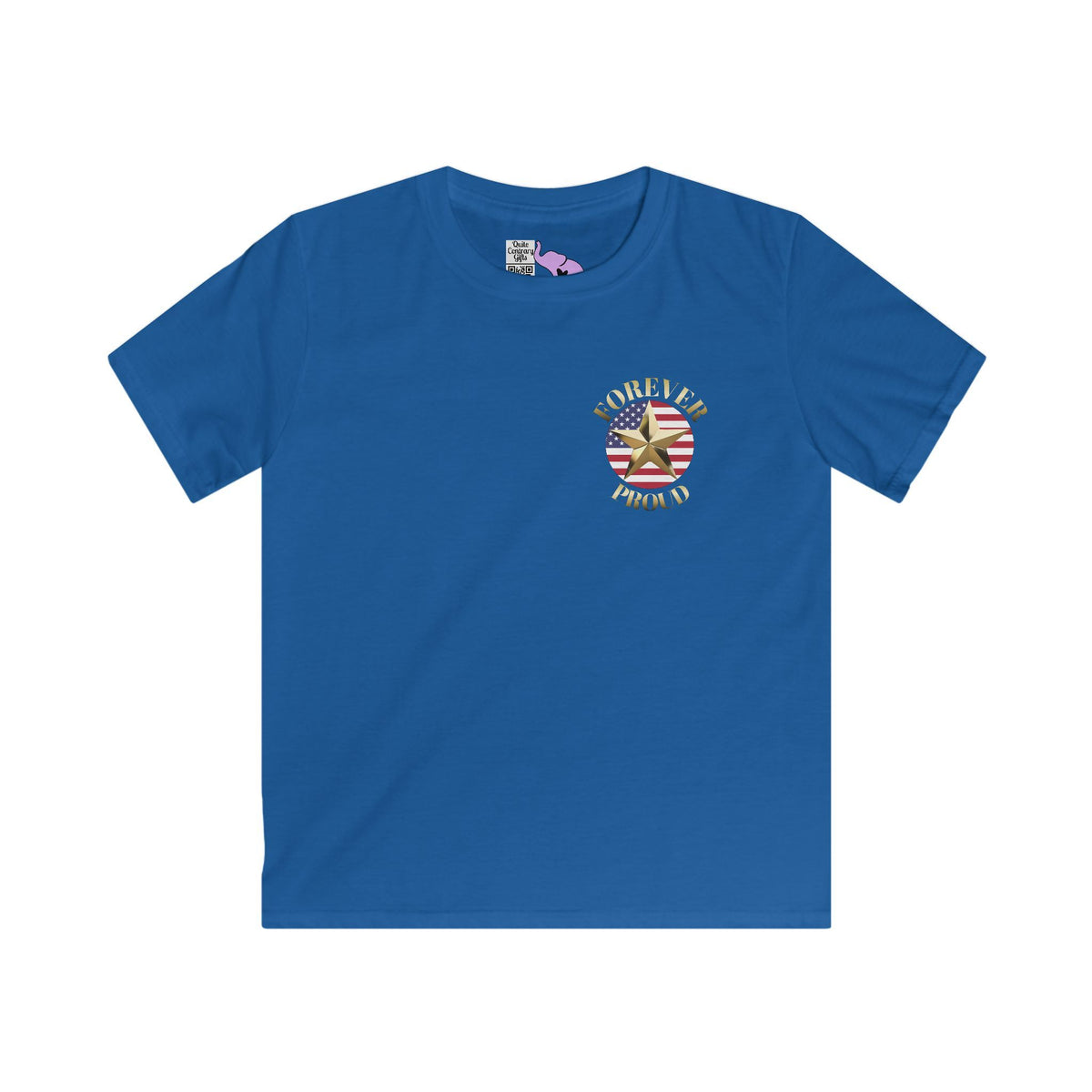 Gold Star Son Forever Proud Youth Softstyle Tee
