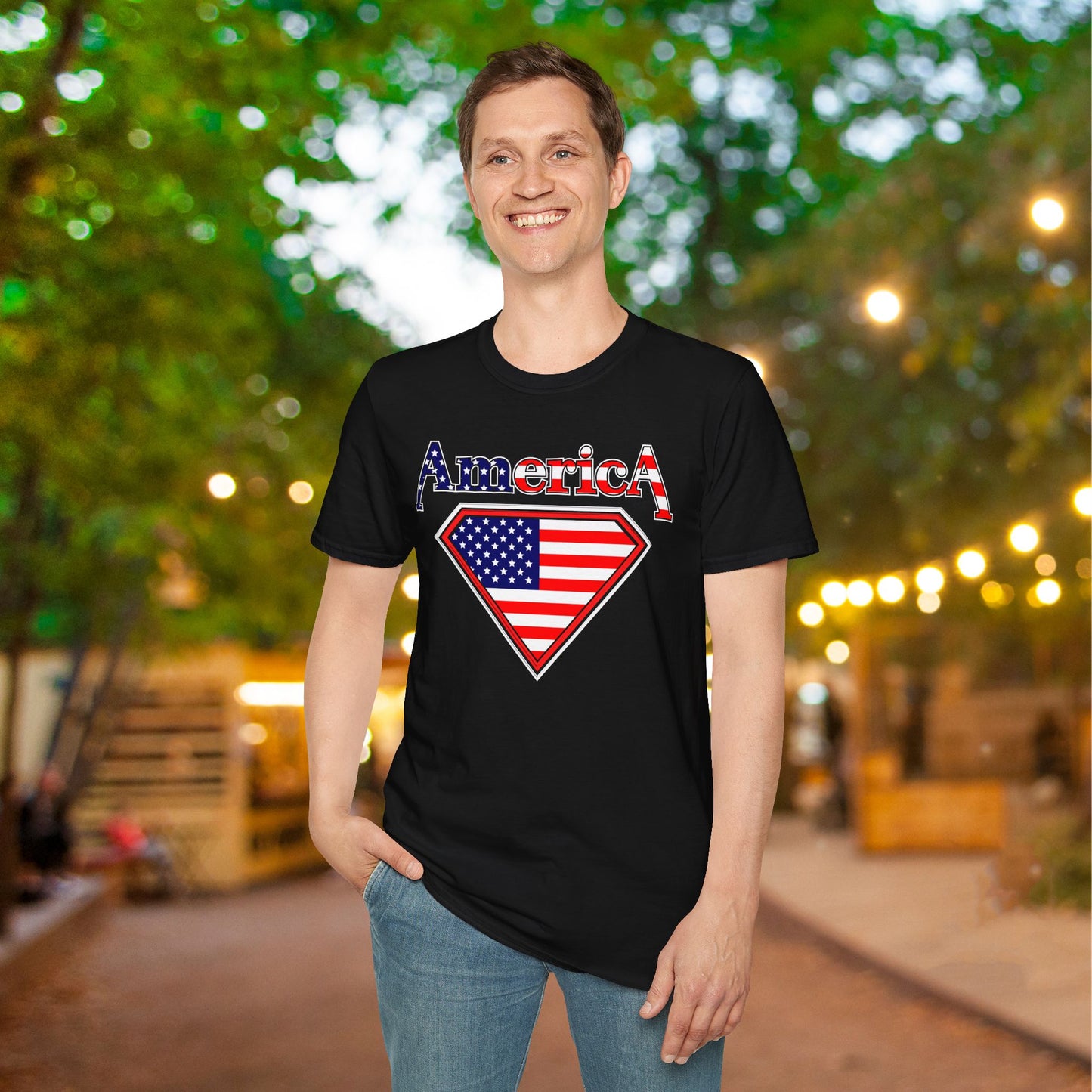 America (Diamond) Adult T-shirt