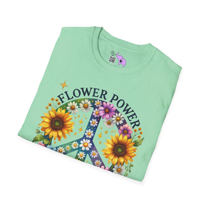 Flower Power Forever Adult T-shirt