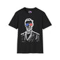 Abraham Lincoln w/Flag Sunglasses Adult T-shirt