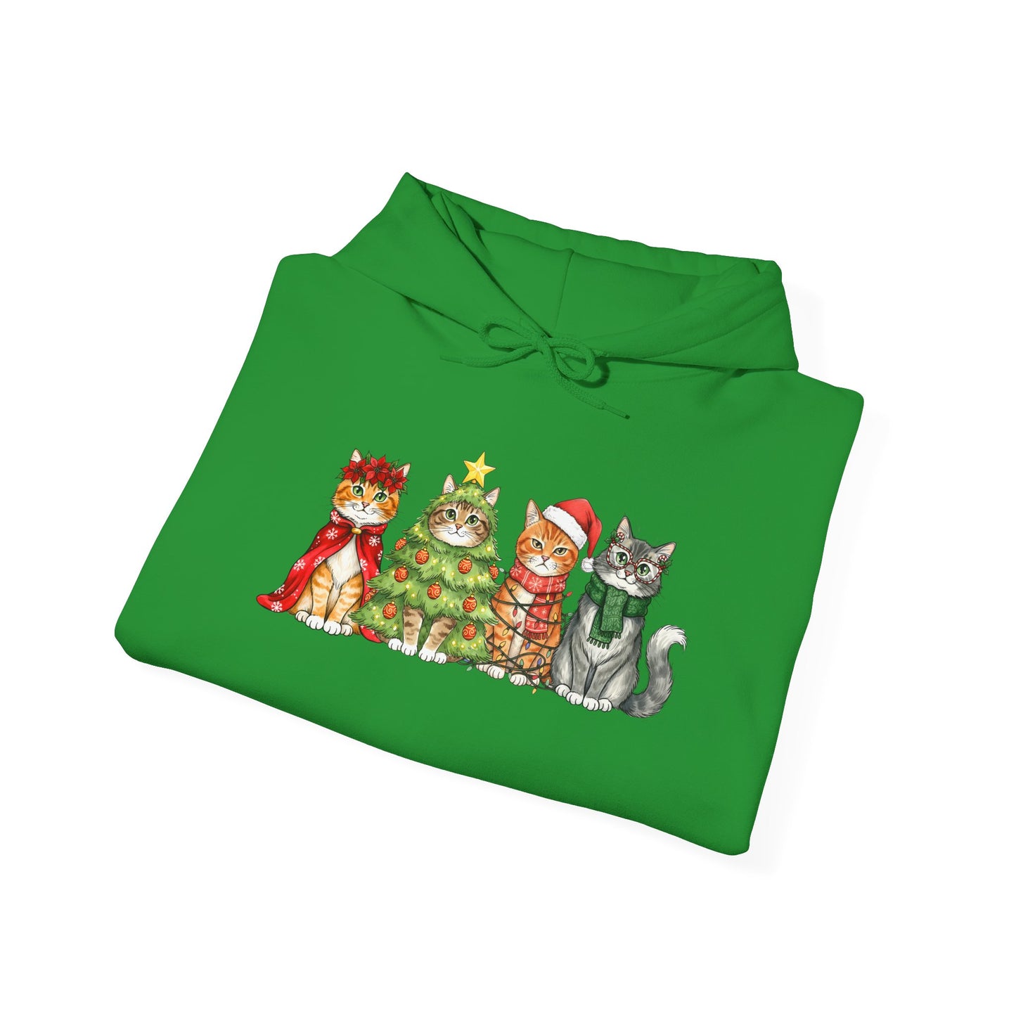 Purrfectly Festive Adult Heavy Blend™ Hoodie