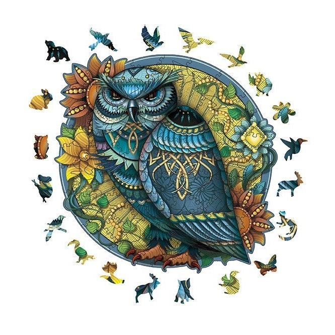 Colorful Owl Wooden Puzzles