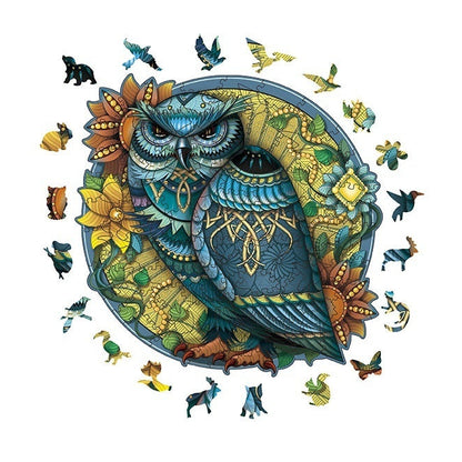 Colorful Owl Wooden Puzzles