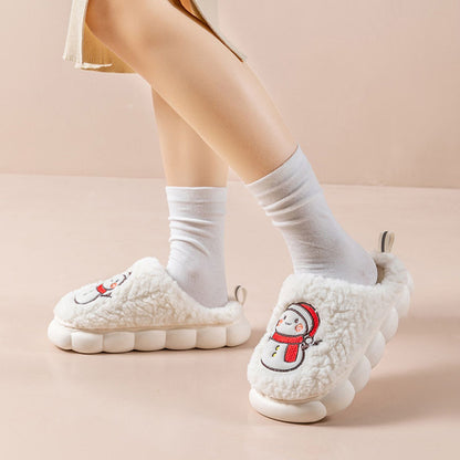 Cute Snowman Indoor Slippers