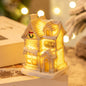 Small Christmas LED Light Up Resin House Village